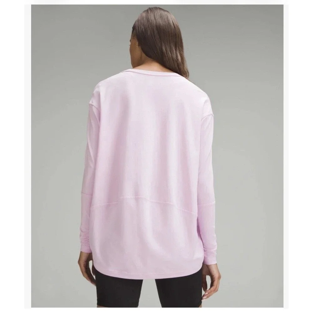 NEW Lululemon Back In Action Long Sleeve V-Neck Size 12 Purple